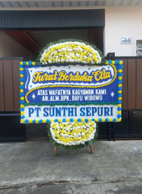 Papan Bunga Duka di Baron